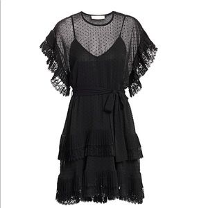 Zimmermann Sheer Black Mini Dress